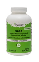 Vitacost GABA Gamma - Aminobutyric Acid