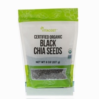 Vitacost Kosher Non-GMO Certified Organic Black Chia Seeds