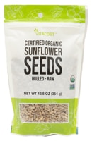 Vitacost Kosher Non-GMO Certified Organic Sunflower Seeds Hulled Raw