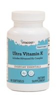 Vitacost Ultra Vitamin K includes Advanced K2 Complex