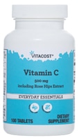 Vitacost Vitamin C 500 mg including Rose Hips - 100 Tablets