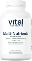 Vital Nutrients Multi-Nutrients 3 Citrate-Malate Formula without Copper and Iron