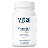 Vital Nutrients Vitamin A - High Dose for Cellular Immune & Ocular Health