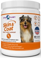 Vital Planet Dog Skin & Coat Daily Support Powder Flax & Pumpkin Seed 60 Scoops