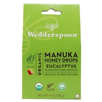 Wedderspoon Organic Manuka Honey Drops with Bee Propolis Eucalyptus