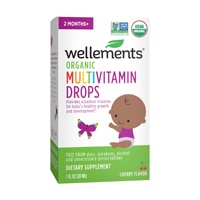 Wellements Organic Baby Multivitamin Drops 2 Months+ Cherry