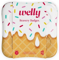 Welly Bravery Badges Ice Cream Assorted Flex Fabric Bandages