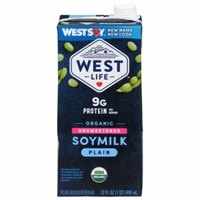 Westsoy Organic Unsweetened Soymilk Plain