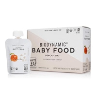 White Leaf Provisions Organic Biodynamic 6+ Months Baby Food Peach Oat