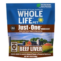 Whole Life Pet Just One Ingredient Dog & Cat Treats - Value Pack Beef Liver