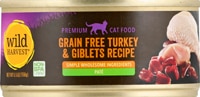 Wild Harvest Pate Cat Food Grain Free Turkey & Giblets Recipe