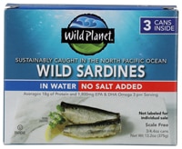 Wild Planet Wild Sardines in Water No Salt Added