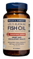 Wiley's Finest Wild Alaskan Fish Oil Cholesterol Support