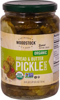 Woodstock Non-GMO Organic Kosher Bread & Butter Pickle Chips