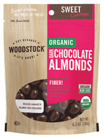 Woodstock Organic Kosher Dark Chocolate Covered Almonds