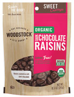 Woodstock Organic Kosher Dark Chocolate Raisins