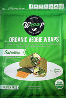 WrawP Gluten Free Organic Veggie Wraps Spirulina