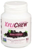 XyliChew Non-GMO Soft Chewing Gum Black Licorice