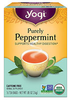 Yogi Tea Organic Caffeine Free Purely Peppermint