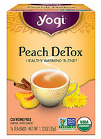 Yogi Tea Organic Detox Caffeine Free Peach