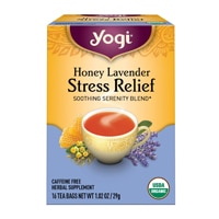 Yogi Tea Stress Relief Organic Caffeine Free Honey Lavender