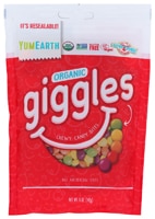 YumEarth Giggles Chewy Candy Bites Non-GMO Organic Fruit