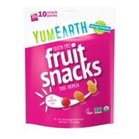 YumEarth Organic Gluten Fruit Snacks - Tropical Snack Packs
