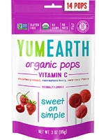 YumEarth Vitamin C Pops Non-GMO Organic Favorite Fruits