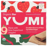 Yumi Organic Snack Bar Toddler Strawberry & Rhubarb