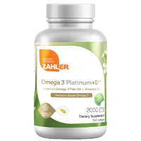 Zahler Omega 3 Platinum+D3 Advanced Omega 3 Fish Oil + Vitamin D3