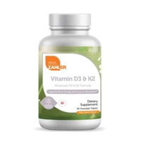 Zahler Vitamin D3 & K2 Chewable Peach Apricot