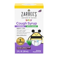 Zarbee's Baby Cough Syrup + Immune 12-24 Months Grape