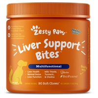 Zesty Paws Dog Liver Support Bites Supplement Chicken