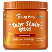 Zesty Paws Dog Tear Stain Bites Antioxidant Supplement Chicken