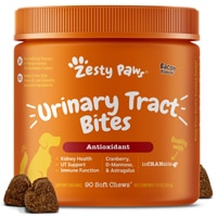 Zesty Paws Dog Urinary Tract Bladder & Kidney Cranberry Supplement Bacon