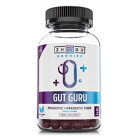 Zhou Gut Guru Probiotic + Prebiotic Fiber Blue Raspberry