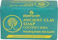 Zion Health Ancient Clay Bar Soap Coconut Shea