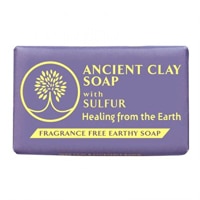 Zion Health Ancient Clay Bar Soap with Sulfur Fragrance Free