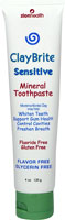 Zion Health ClayBrite Sensitive Mineral Toothpaste Flavor Free