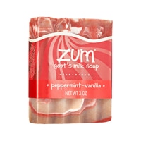 Zum Goat's Milk Soap Bar Holiday Scent Peppermint-Vanilla