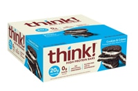 think! High Protein Bars Cookies & Creme