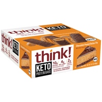 think! Keto Protein Bars Chocolate Peanut Butter Pie