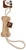 Spot Dog Toy Dura-Fused Leather & Jute Squeaker 7.5 Inch BoneTug