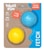 West Paw Dog Fetch Ball Toy Boundr Small Aqua Blue & Dandelion Yellow