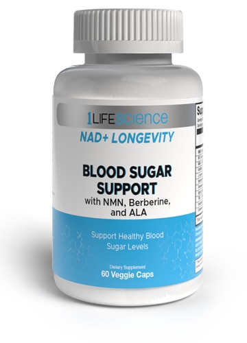 1Life Science NAD+ Longevity Blood Sugar Support