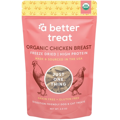 A Better Treat Organic Dog & Cat Treats Freeze Dried Chicken Breast