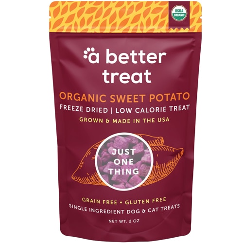 A Better Treat Organic Dog & Cat Treats Freeze Dried Purple Sweet Potato