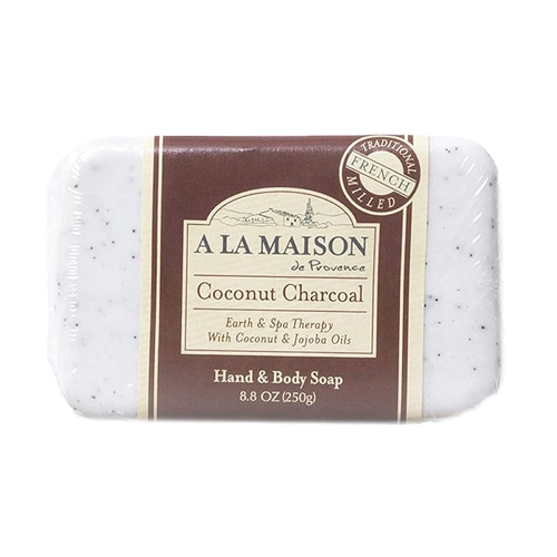 A La Maison French Milled Hand & Body Bar Soap Coconut Charcoal