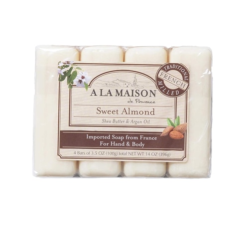 A La Maison French Milled Hand & Body Bar Soap Sweet Almond