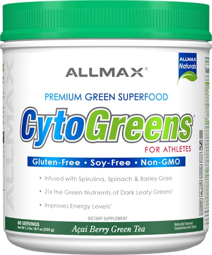 ALLMAX Nutrition CytoGreens For Athletes Acai Berry Green Tea